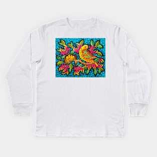 Mother Watercolor Illustration Kids Long Sleeve T-Shirt